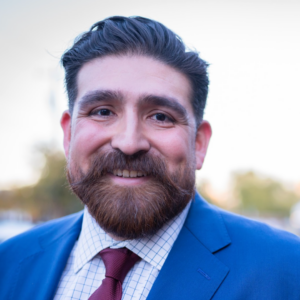 Nuestro Campeón, attorney Javier Perez, portrait.