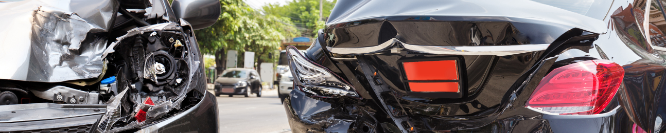 Traffic accident with severe damage